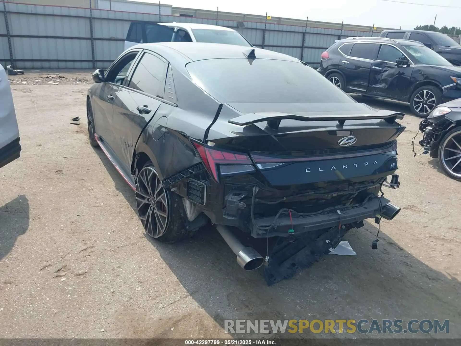3 Photograph of a damaged car KMHLW4AK6NU005962 HYUNDAI ELANTRA N 2022
