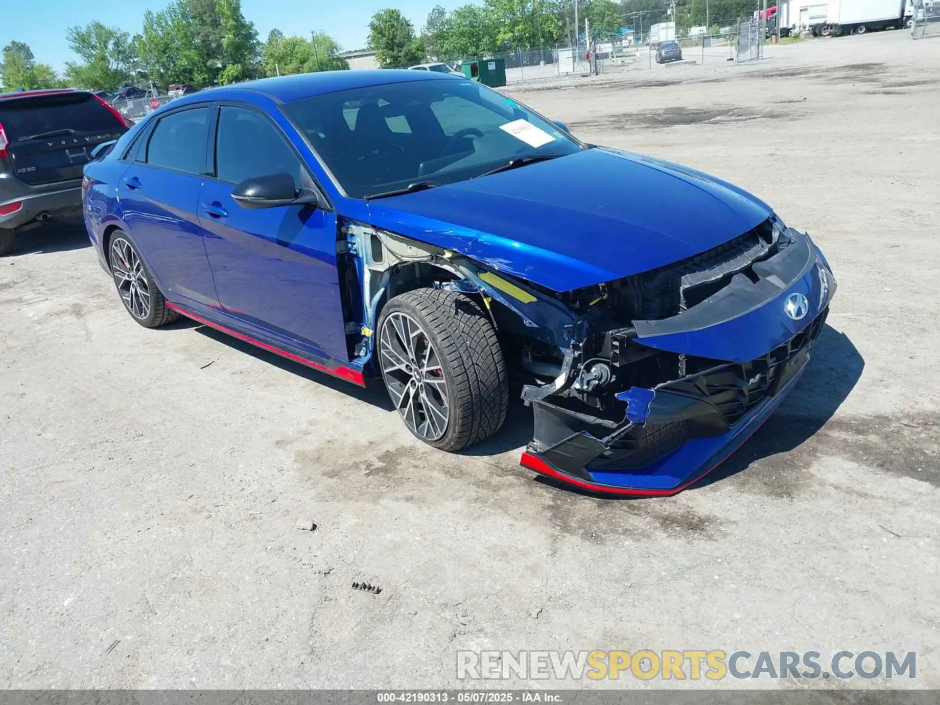 1 Photograph of a damaged car KMHLW4AKXNU004491 HYUNDAI ELANTRA N 2022