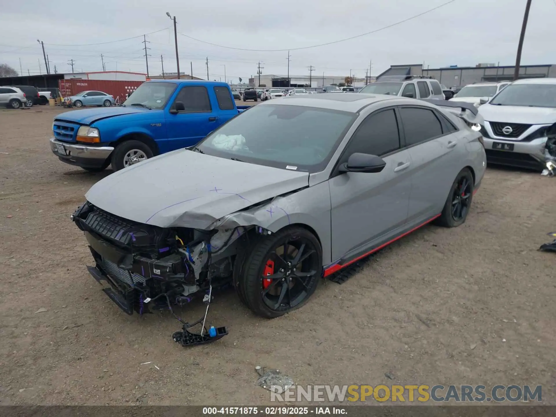 2 Photograph of a damaged car KMHLW4DK5SU024929 HYUNDAI ELANTRA N 2025