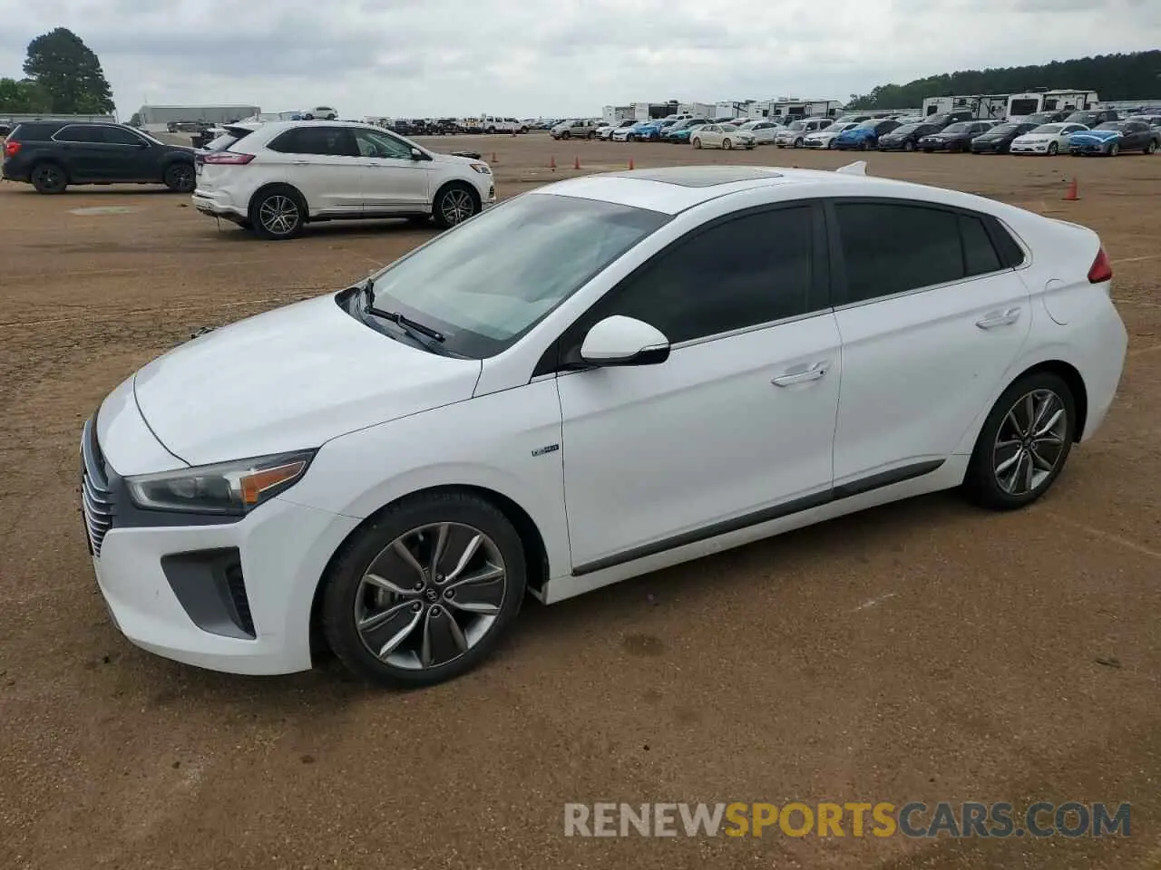 1 Photograph of a damaged car KMHC05LC6KU138357 HYUNDAI IONIQ 2019