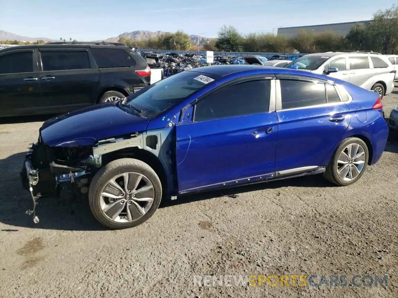 1 Фотография поврежденного автомобиля KMHC05LCXKU127748 HYUNDAI IONIQ 2019