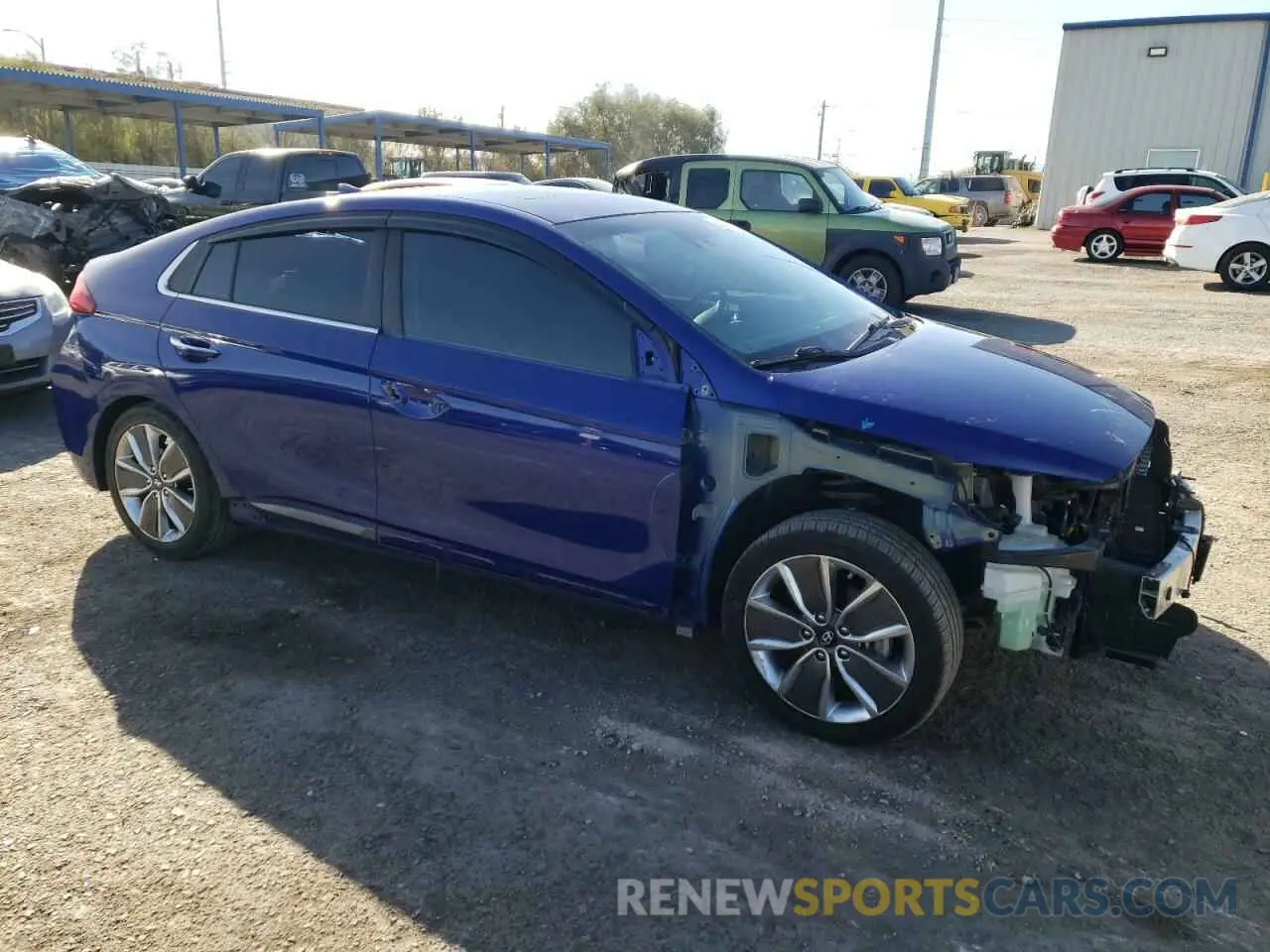 4 Фотография поврежденного автомобиля KMHC05LCXKU127748 HYUNDAI IONIQ 2019