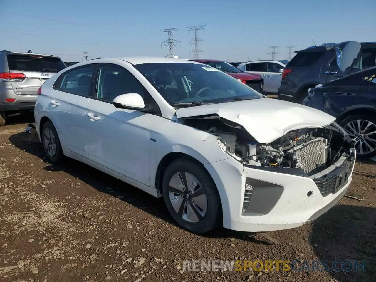 4 Photograph of a damaged car KMHC65LC0KU160188 HYUNDAI IONIQ 2019