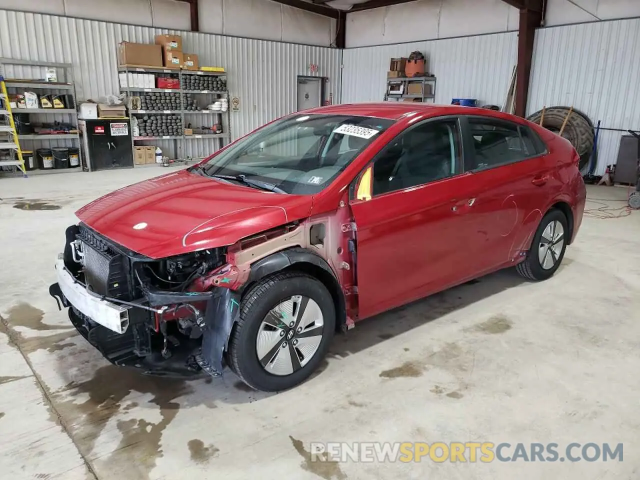 1 Photograph of a damaged car KMHC65LC4KU149386 HYUNDAI IONIQ 2019