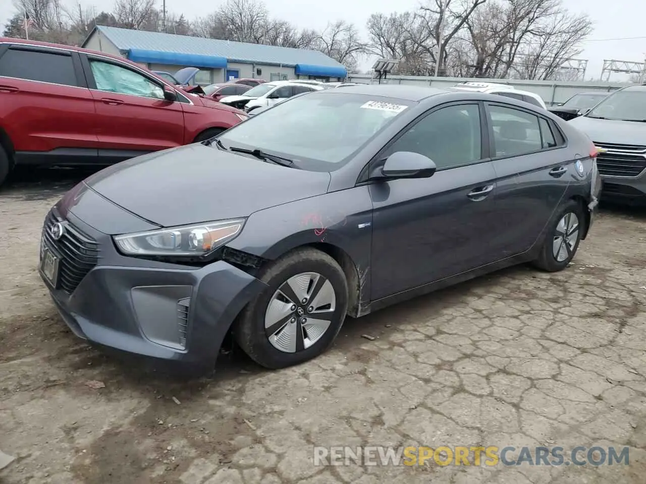 1 Photograph of a damaged car KMHC65LC8KU171620 HYUNDAI IONIQ 2019