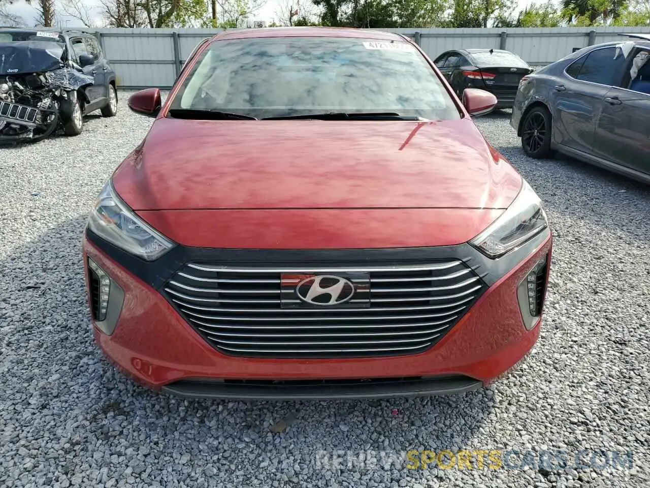 5 Фотография поврежденного автомобиля KMHC75LC2KU126332 HYUNDAI IONIQ 2019