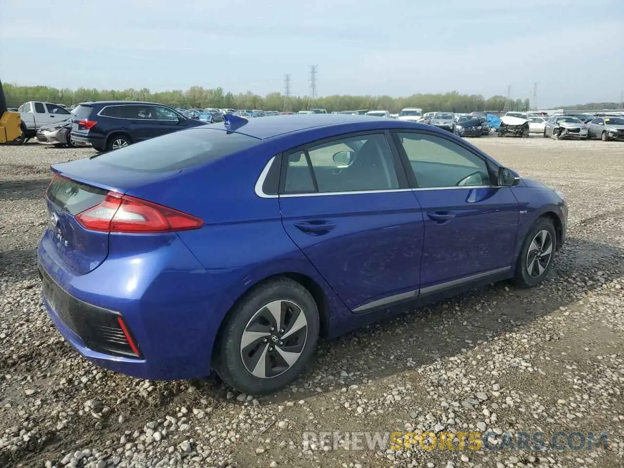 3 Photograph of a damaged car KMHC75LC6KU119044 HYUNDAI IONIQ 2019