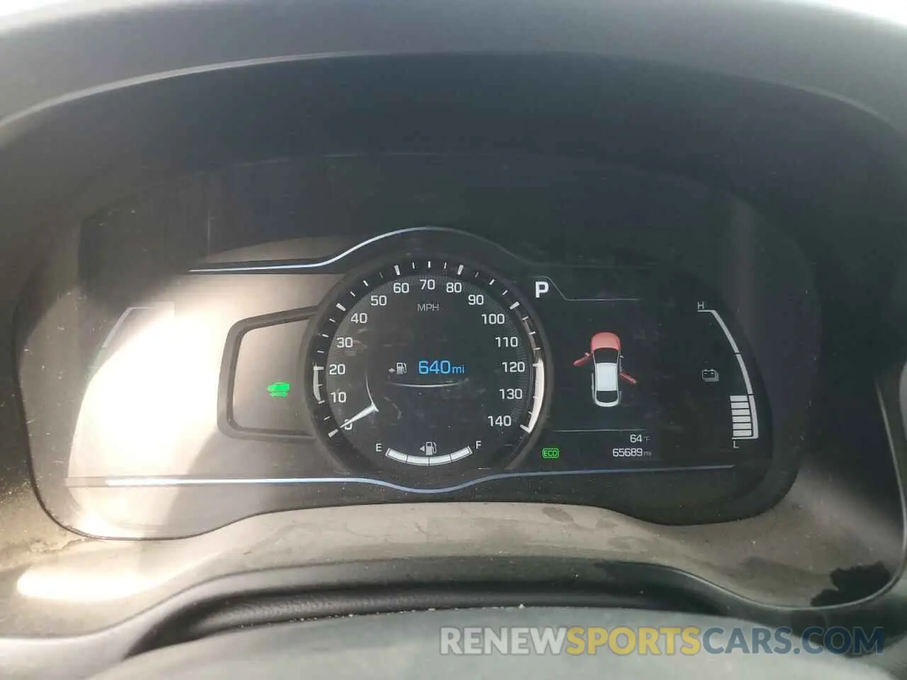 9 Photograph of a damaged car KMHC75LC6KU119044 HYUNDAI IONIQ 2019