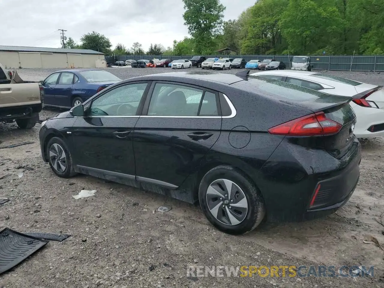 2 Photograph of a damaged car KMHC75LC8KU106716 HYUNDAI IONIQ 2019