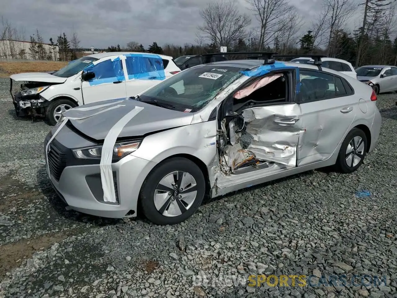 1 Фотография поврежденного автомобиля KMHC75LC9KU115103 HYUNDAI IONIQ 2019
