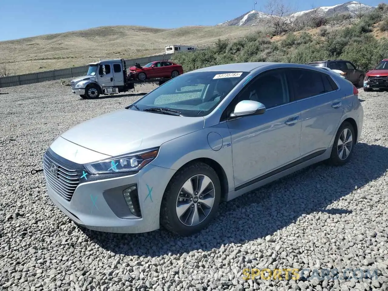 1 Photograph of a damaged car KMHC75LD5KU169488 HYUNDAI IONIQ 2019