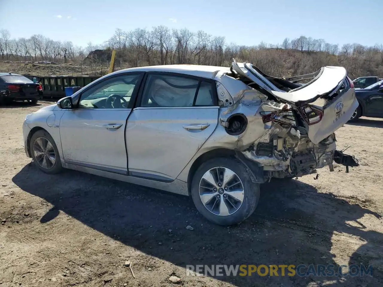 2 Photograph of a damaged car KMHC75LD7KU159934 HYUNDAI IONIQ 2019