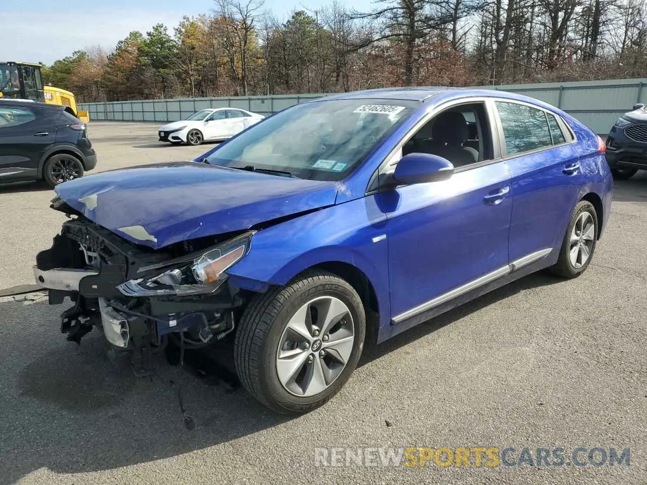 1 Photograph of a damaged car KMHC75LH5KU049242 HYUNDAI IONIQ 2019