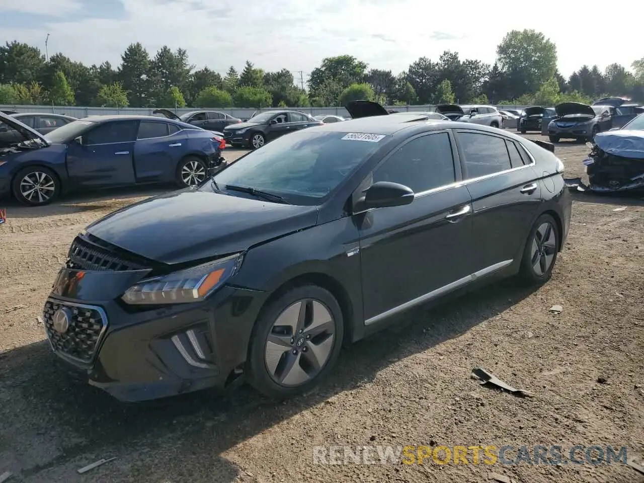 1 Photograph of a damaged car KMHC05LC5LU235244 HYUNDAI IONIQ 2020
