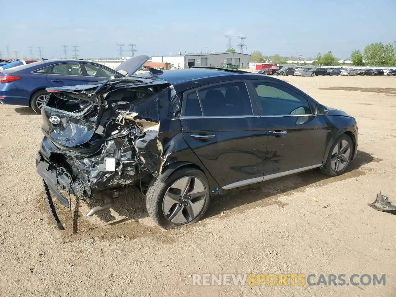 3 Photograph of a damaged car KMHC05LC5LU235244 HYUNDAI IONIQ 2020