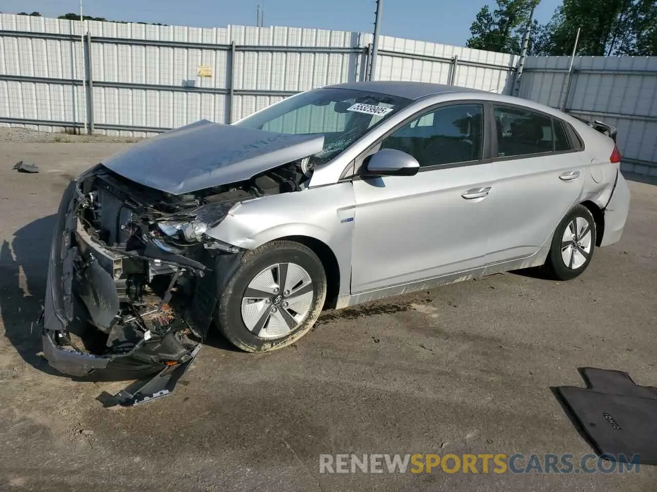 1 Photograph of a damaged car KMHC65LC0LU219743 HYUNDAI IONIQ 2020