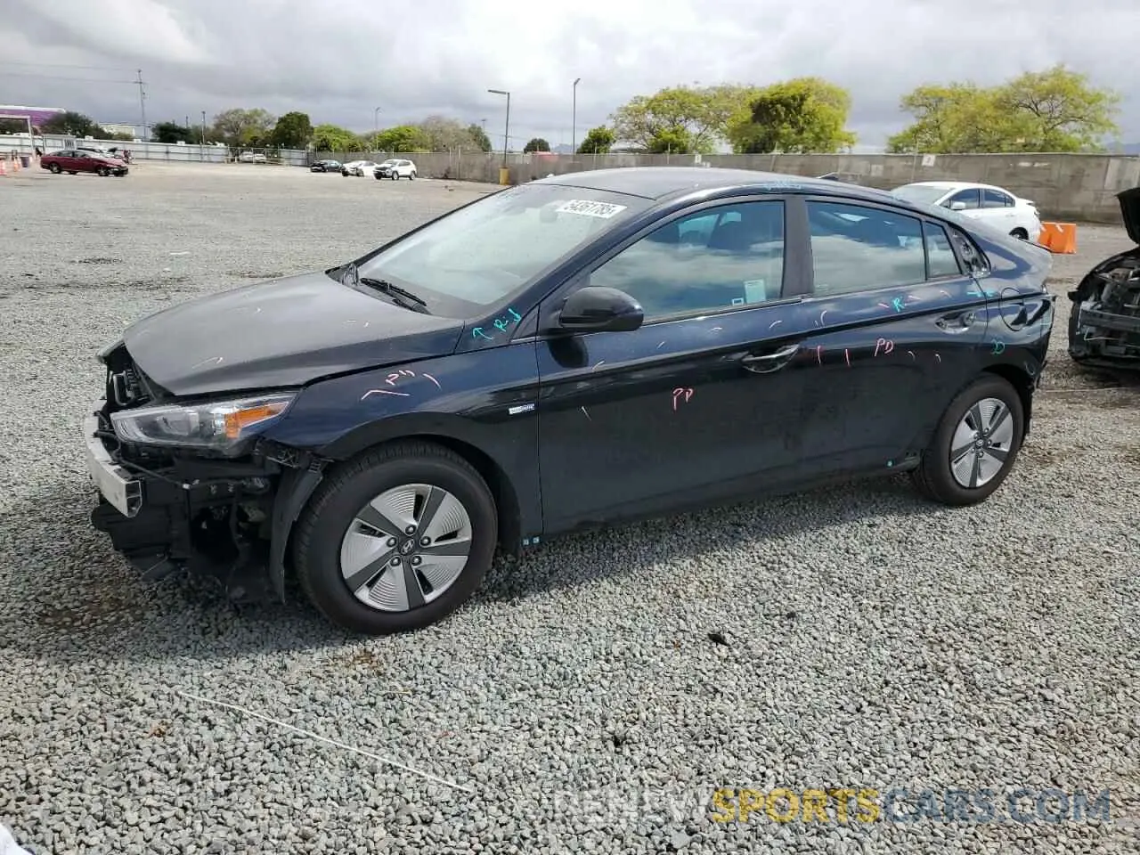 1 Photograph of a damaged car KMHC65LC0LU241340 HYUNDAI IONIQ 2020