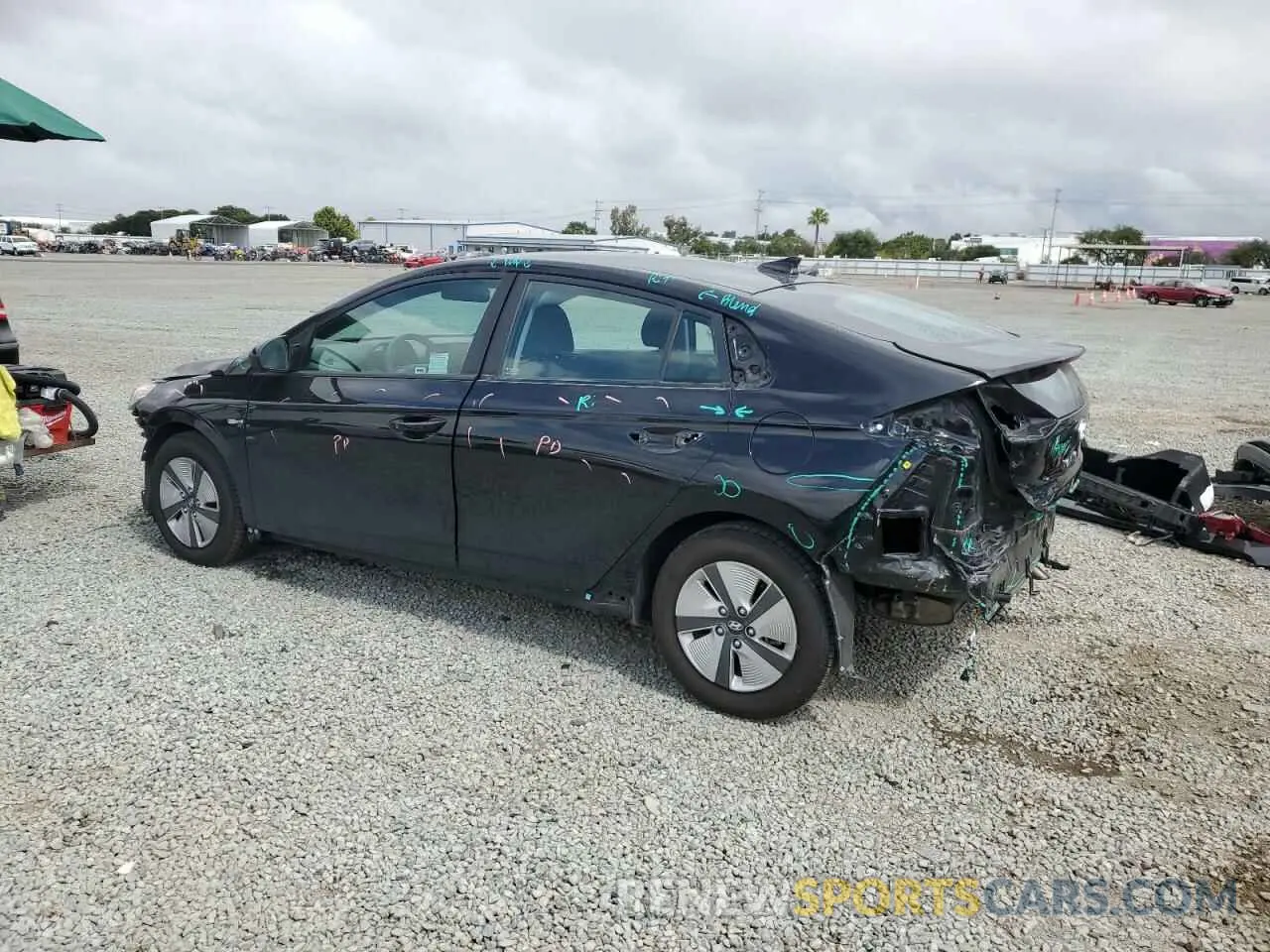 2 Photograph of a damaged car KMHC65LC0LU241340 HYUNDAI IONIQ 2020