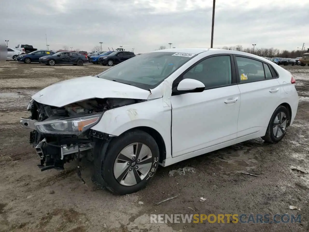 1 Photograph of a damaged car KMHC65LCXMU258034 HYUNDAI IONIQ 2021