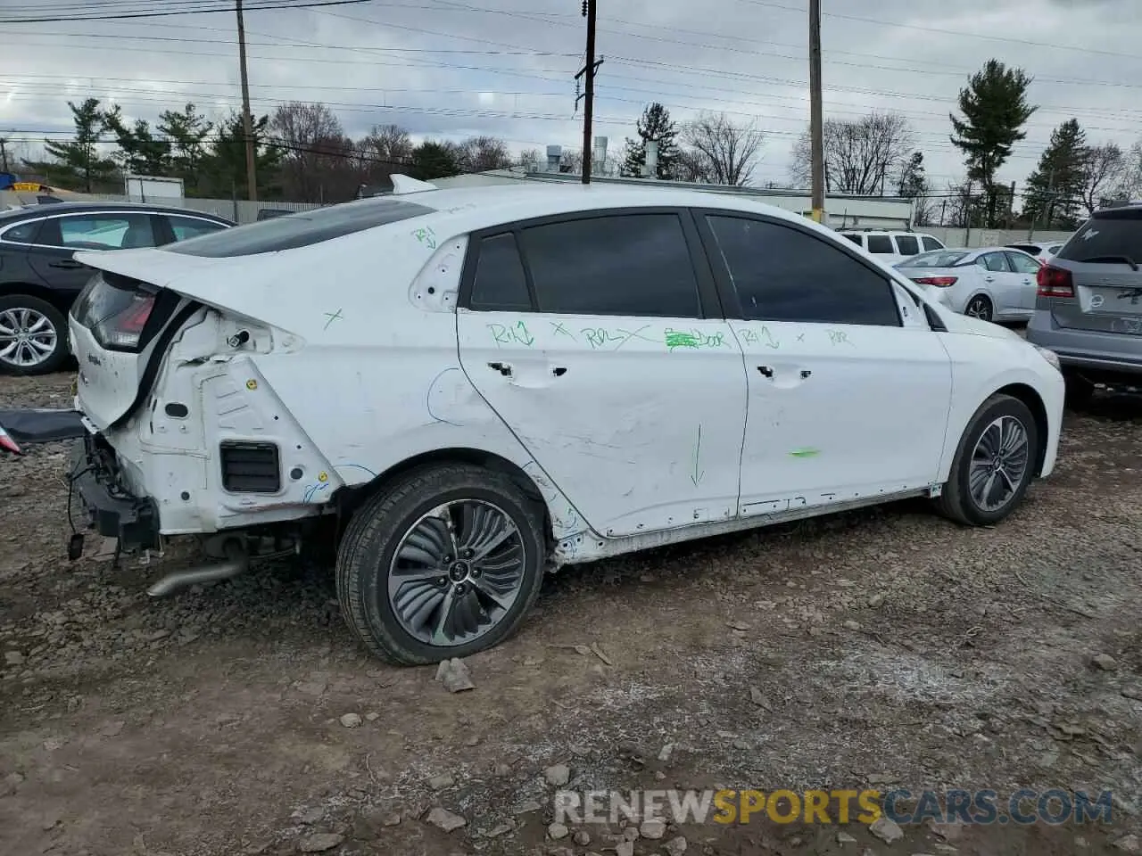 3 Фотография поврежденного автомобиля KMHC65LD5MU251484 HYUNDAI IONIQ 2021