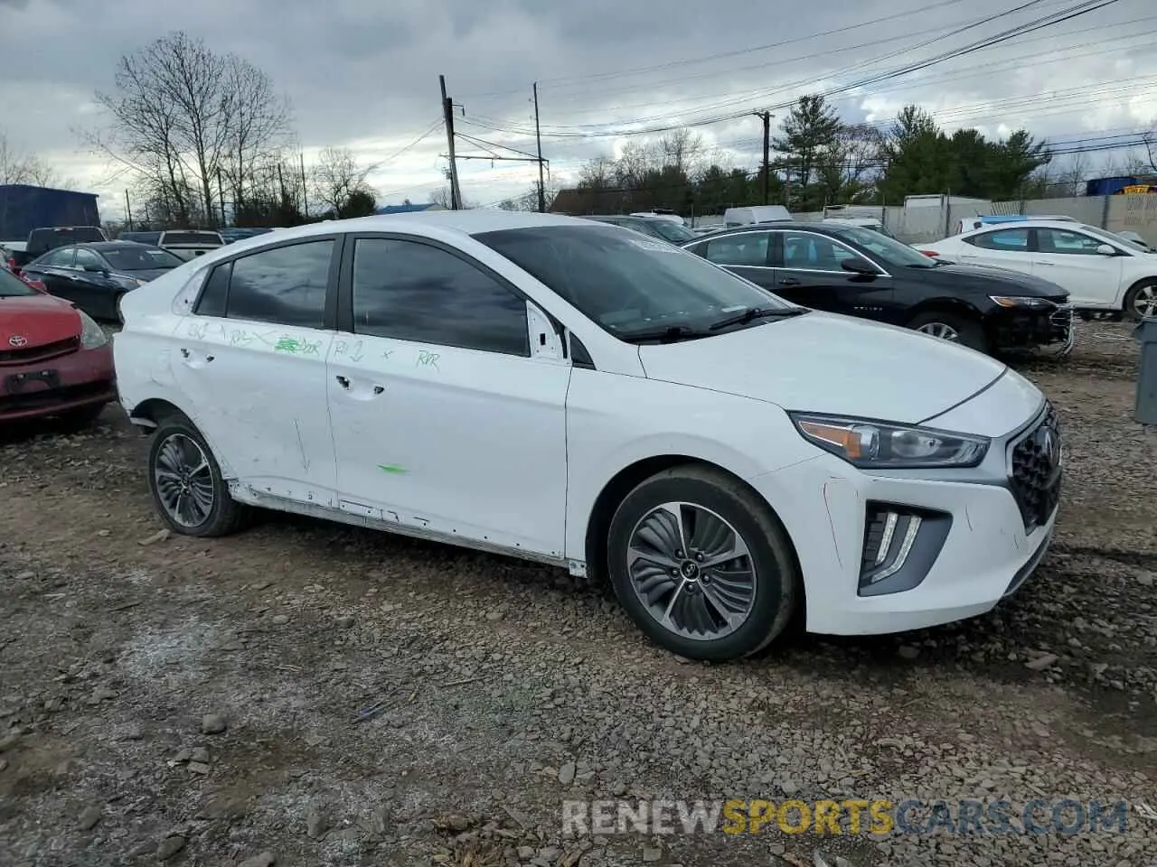 4 Фотография поврежденного автомобиля KMHC65LD5MU251484 HYUNDAI IONIQ 2021