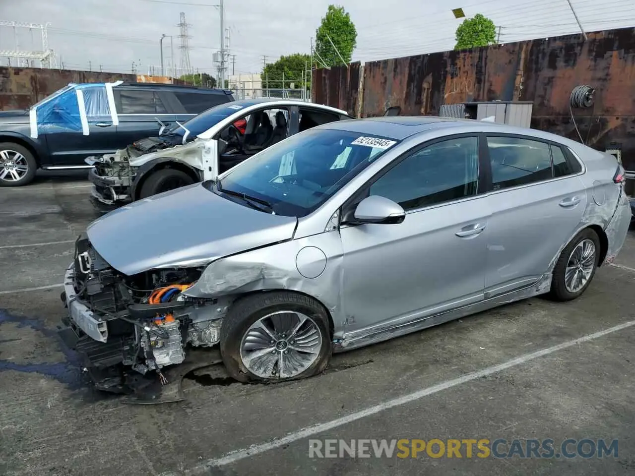 1 Photograph of a damaged car KMHCX5LD0MU250269 HYUNDAI IONIQ 2021