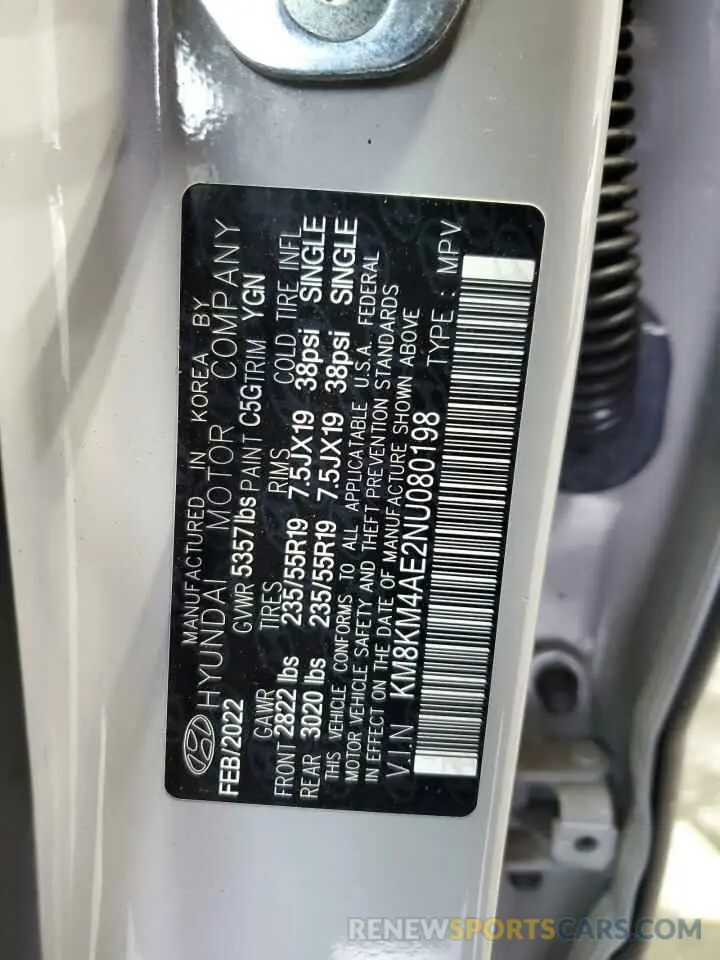 13 Фотография поврежденного автомобиля KM8KM4AE2NU080198 HYUNDAI IONIQ 2022