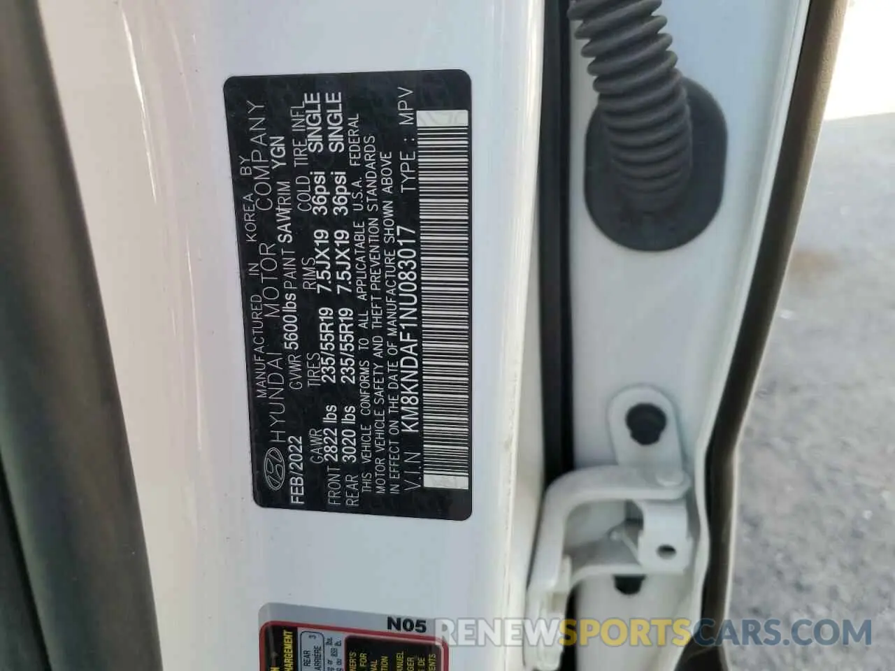 15 Photograph of a damaged car KM8KNDAF1NU083017 HYUNDAI IONIQ 2022