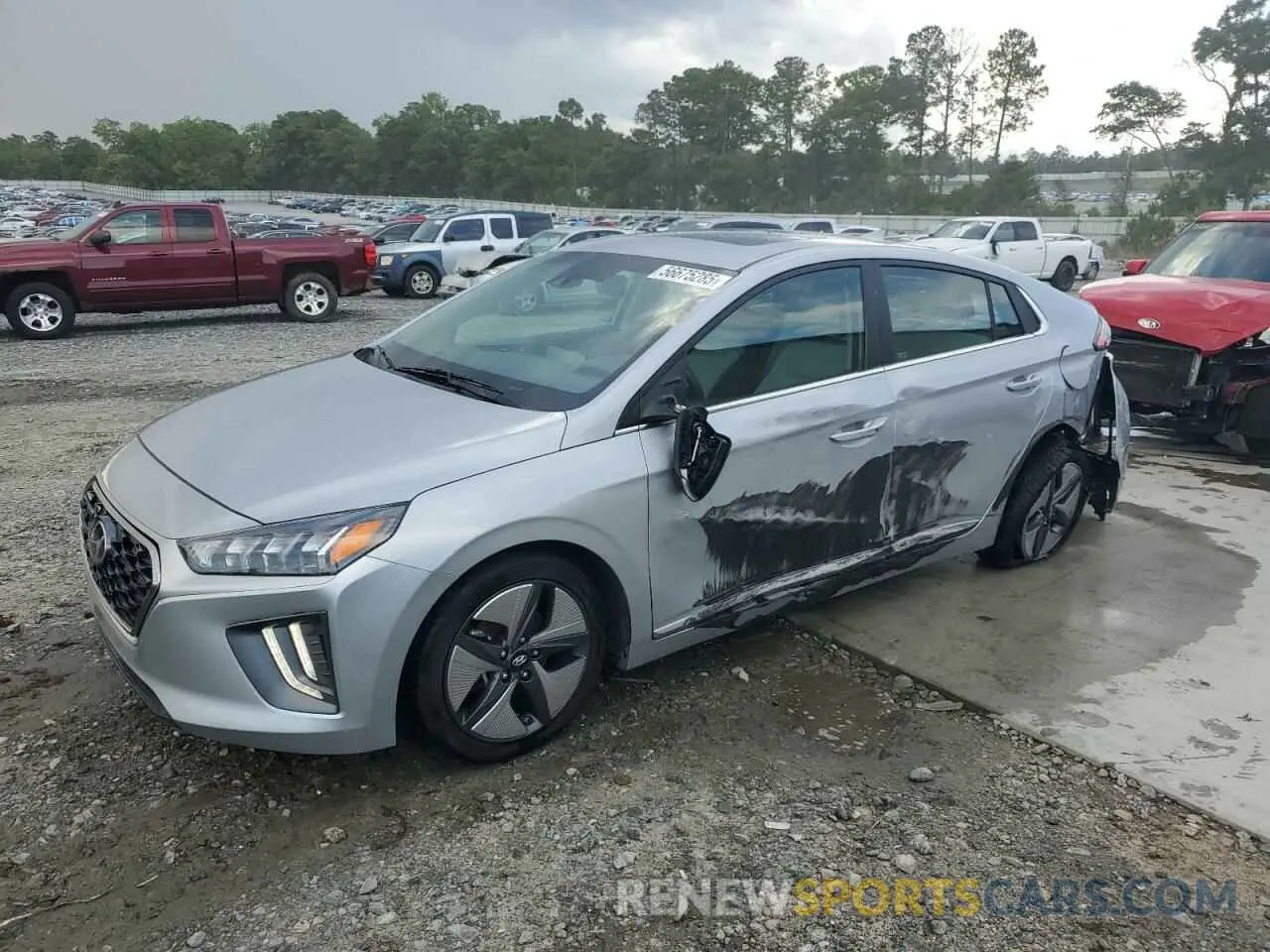 1 Photograph of a damaged car KMHC85LC5NU282852 HYUNDAI IONIQ 2022