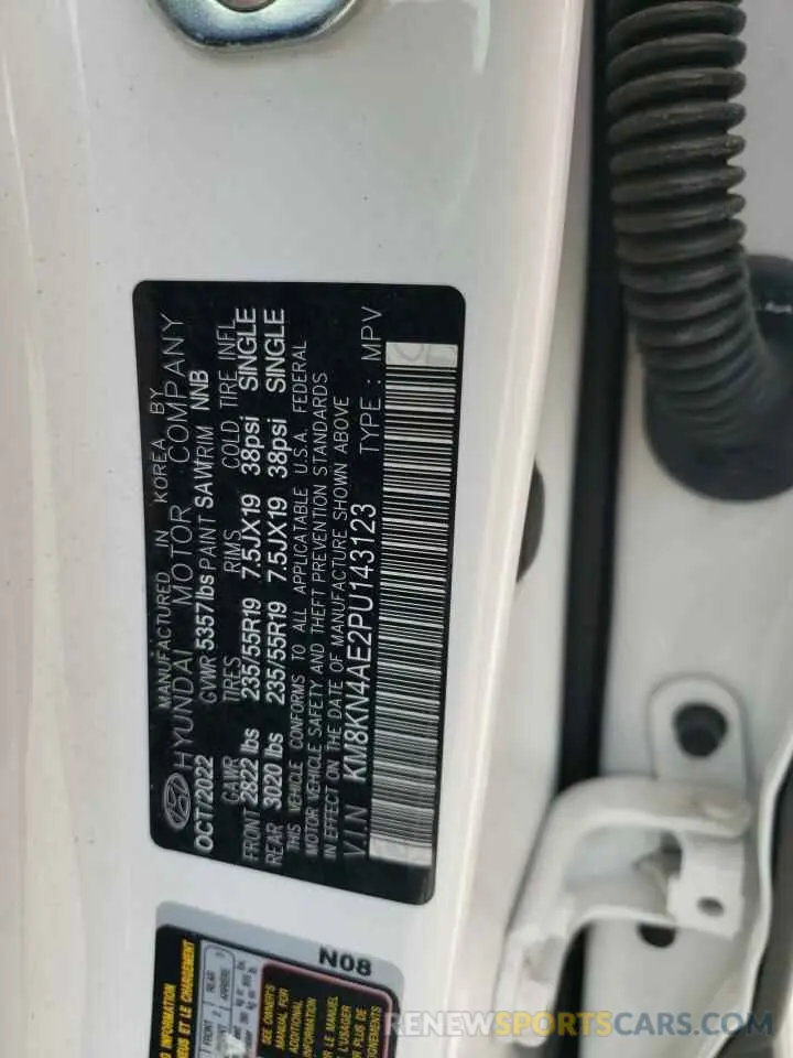13 Фотография поврежденного автомобиля KM8KN4AE2PU143123 HYUNDAI IONIQ 2023