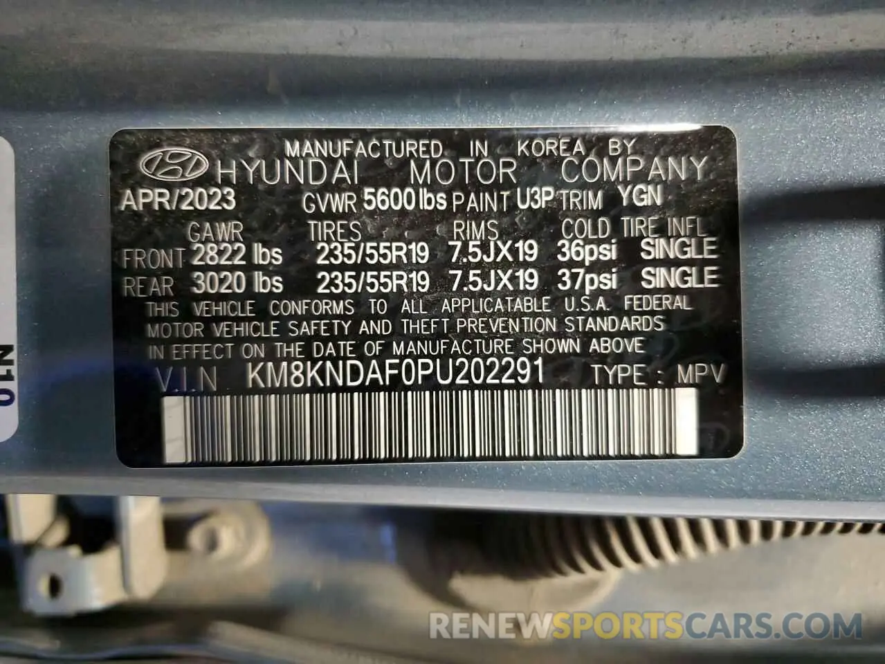 14 Фотография поврежденного автомобиля KM8KNDAF0PU202291 HYUNDAI IONIQ 2023