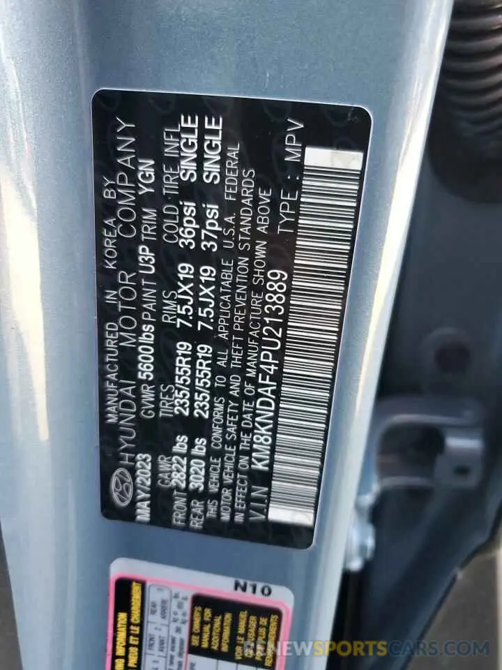 14 Photograph of a damaged car KM8KNDAF4PU213889 HYUNDAI IONIQ 2023