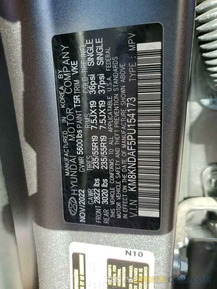 13 Photograph of a damaged car KM8KNDAF5PU154173 HYUNDAI IONIQ 2023