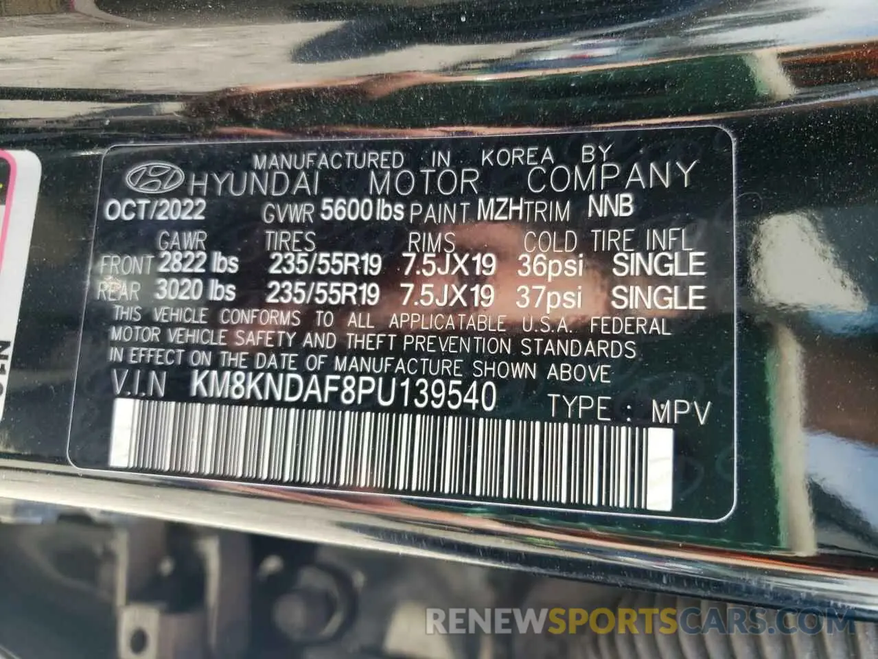 14 Photograph of a damaged car KM8KNDAF8PU139540 HYUNDAI IONIQ 2023