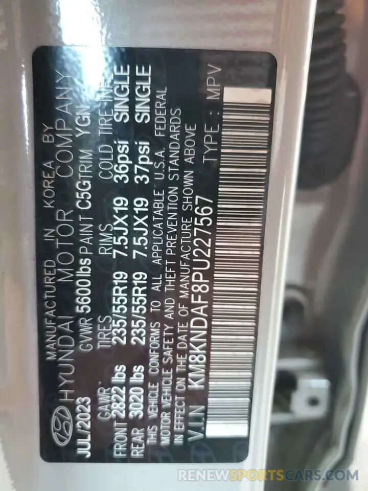 13 Photograph of a damaged car KM8KNDAF8PU227567 HYUNDAI IONIQ 2023