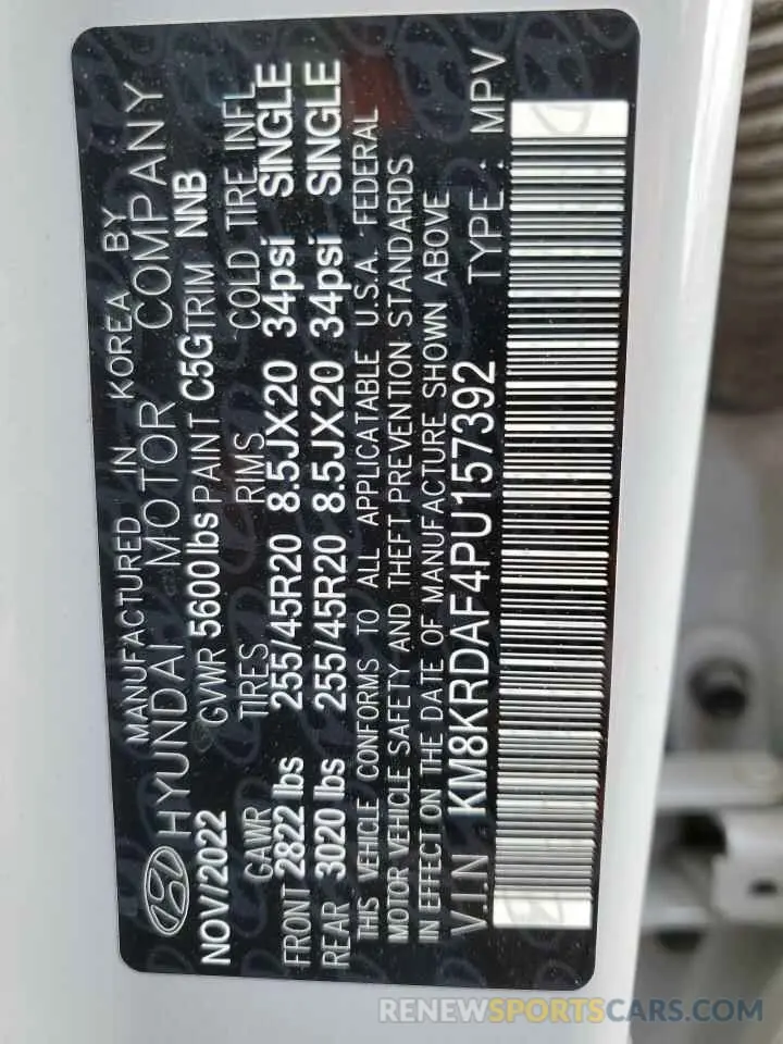 12 Фотография поврежденного автомобиля KM8KRDAF4PU157392 HYUNDAI IONIQ 2023