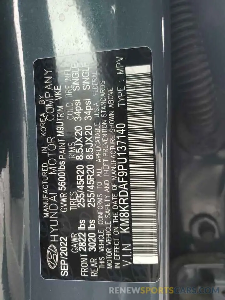 14 Фотография поврежденного автомобиля KM8KRDAF9PU137140 HYUNDAI IONIQ 2023