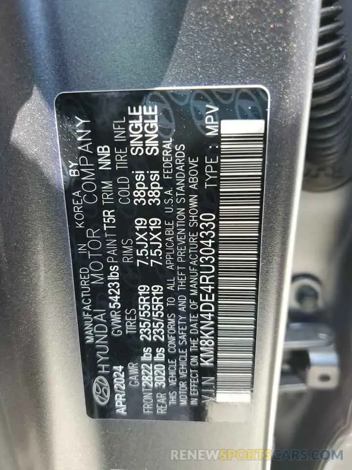 13 Photograph of a damaged car KM8KN4DE4RU304330 HYUNDAI IONIQ 2024