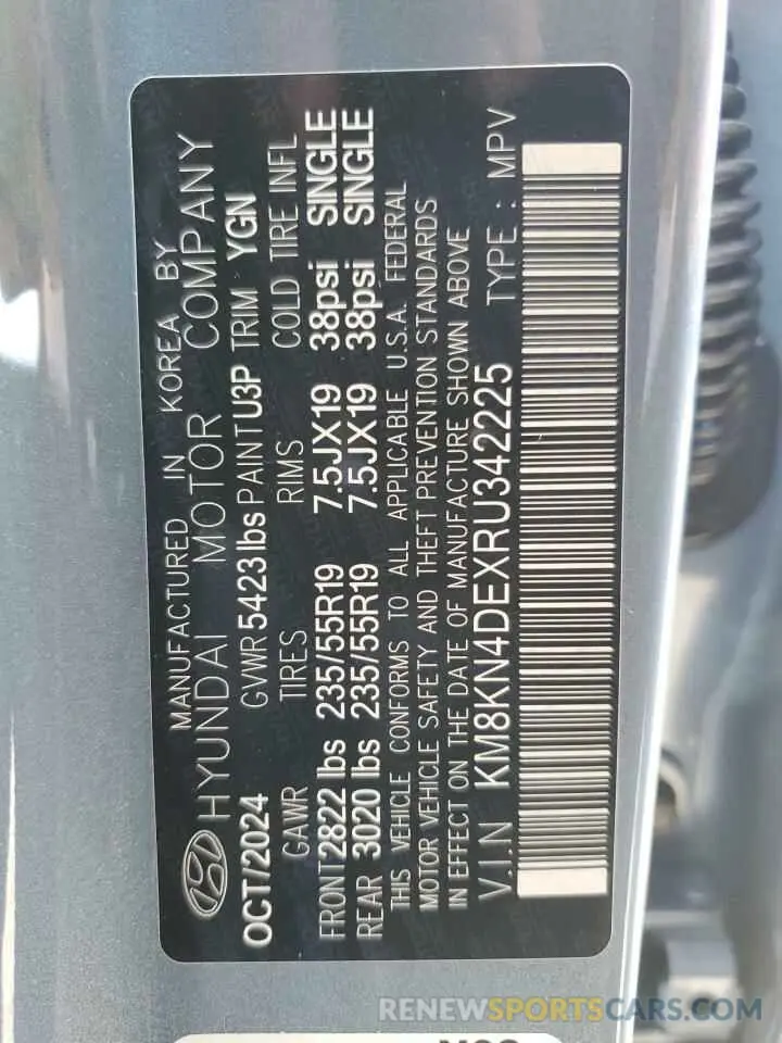 12 Фотография поврежденного автомобиля KM8KN4DEXRU342225 HYUNDAI IONIQ 2024