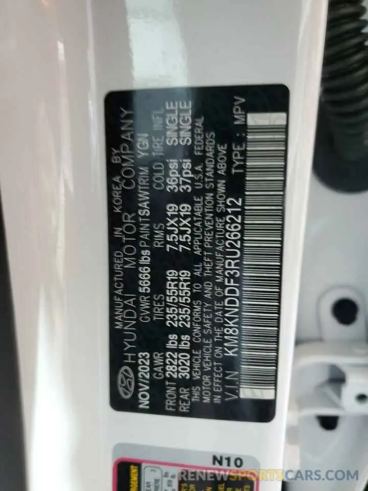 13 Photograph of a damaged car KM8KNDDF3RU266212 HYUNDAI IONIQ 2024