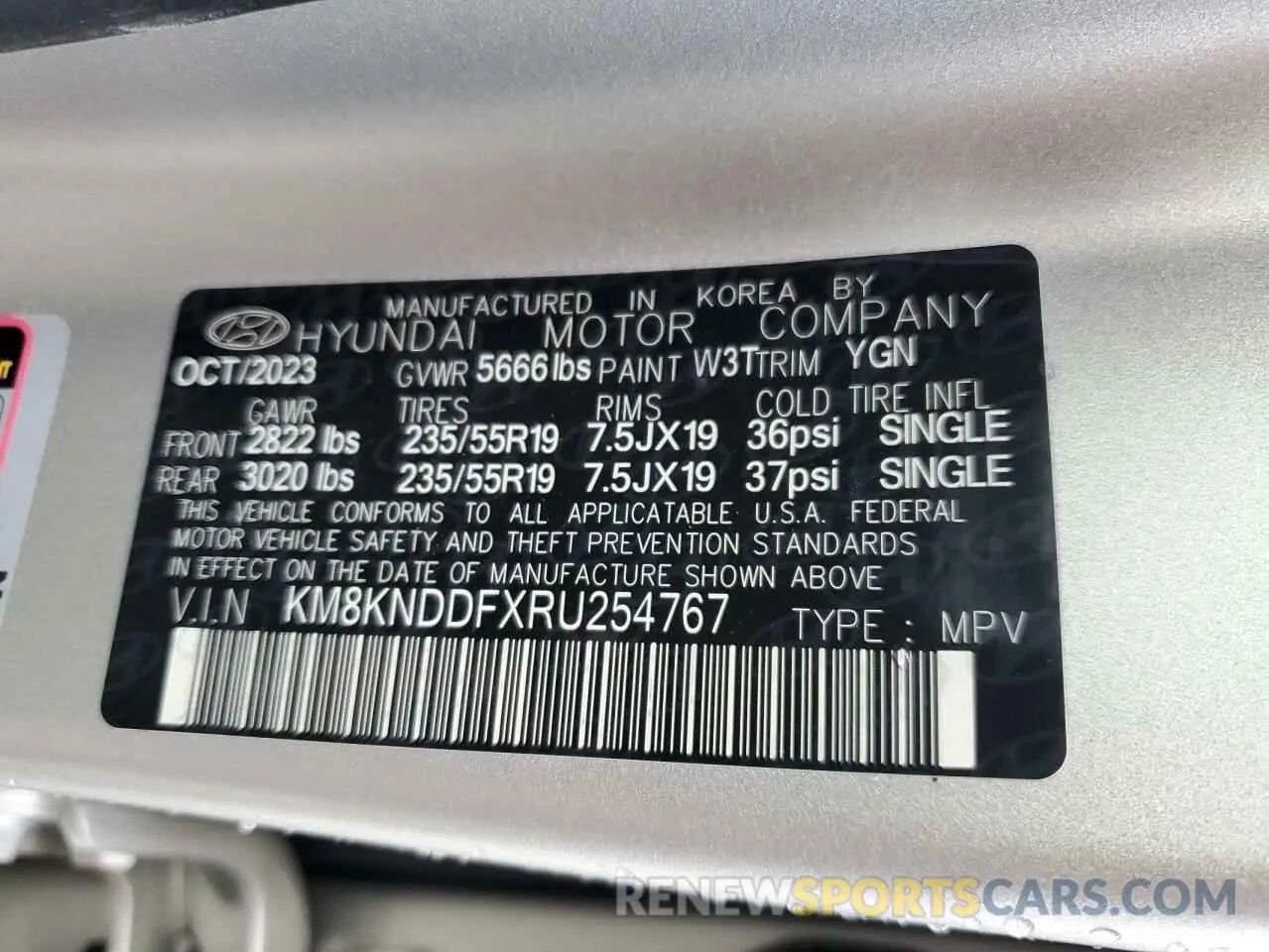 14 Фотография поврежденного автомобиля KM8KNDDFXRU254767 HYUNDAI IONIQ 2024