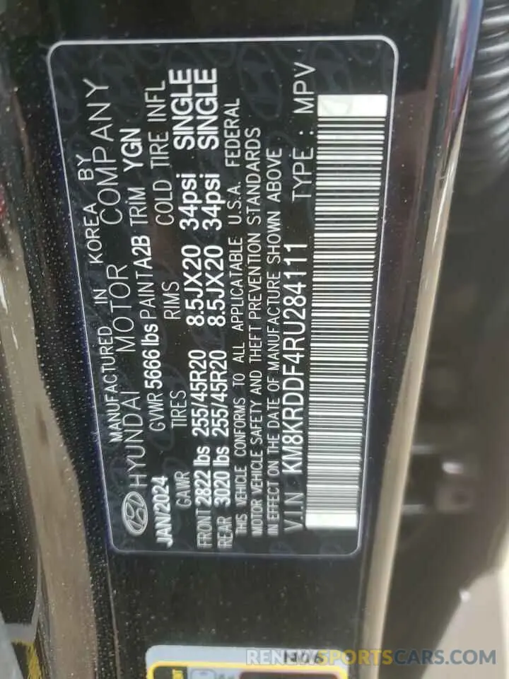 13 Photograph of a damaged car KM8KRDDF4RU284111 HYUNDAI IONIQ 2024