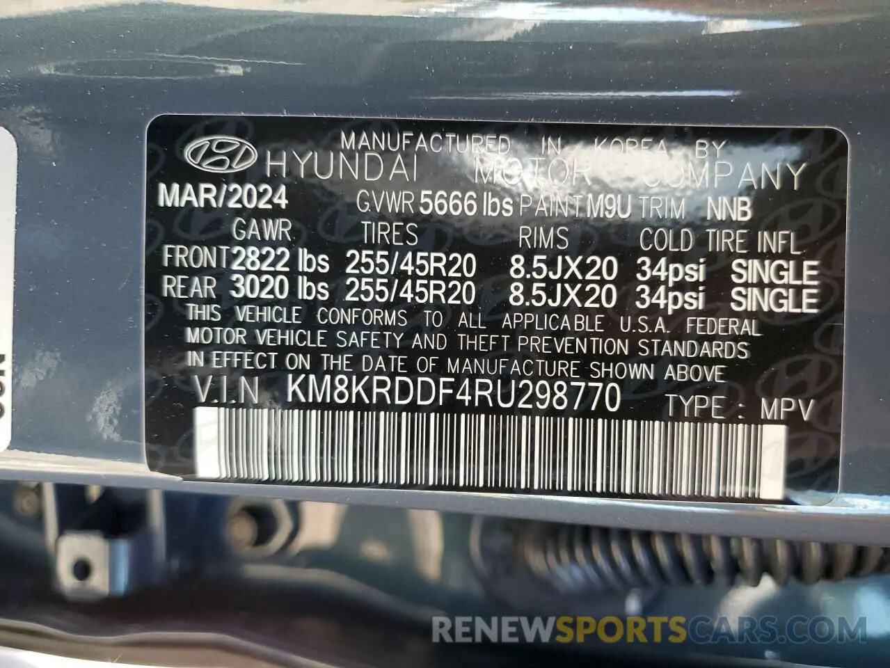 13 Photograph of a damaged car KM8KRDDF4RU298770 HYUNDAI IONIQ 2024
