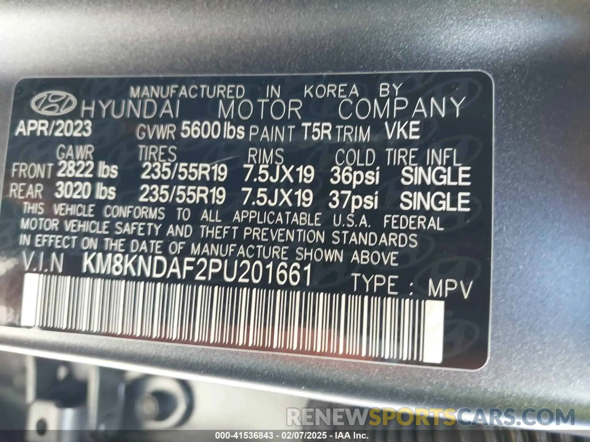 9 Photograph of a damaged car KM8KNDAF2PU201661 HYUNDAI IONIQ 5 2023