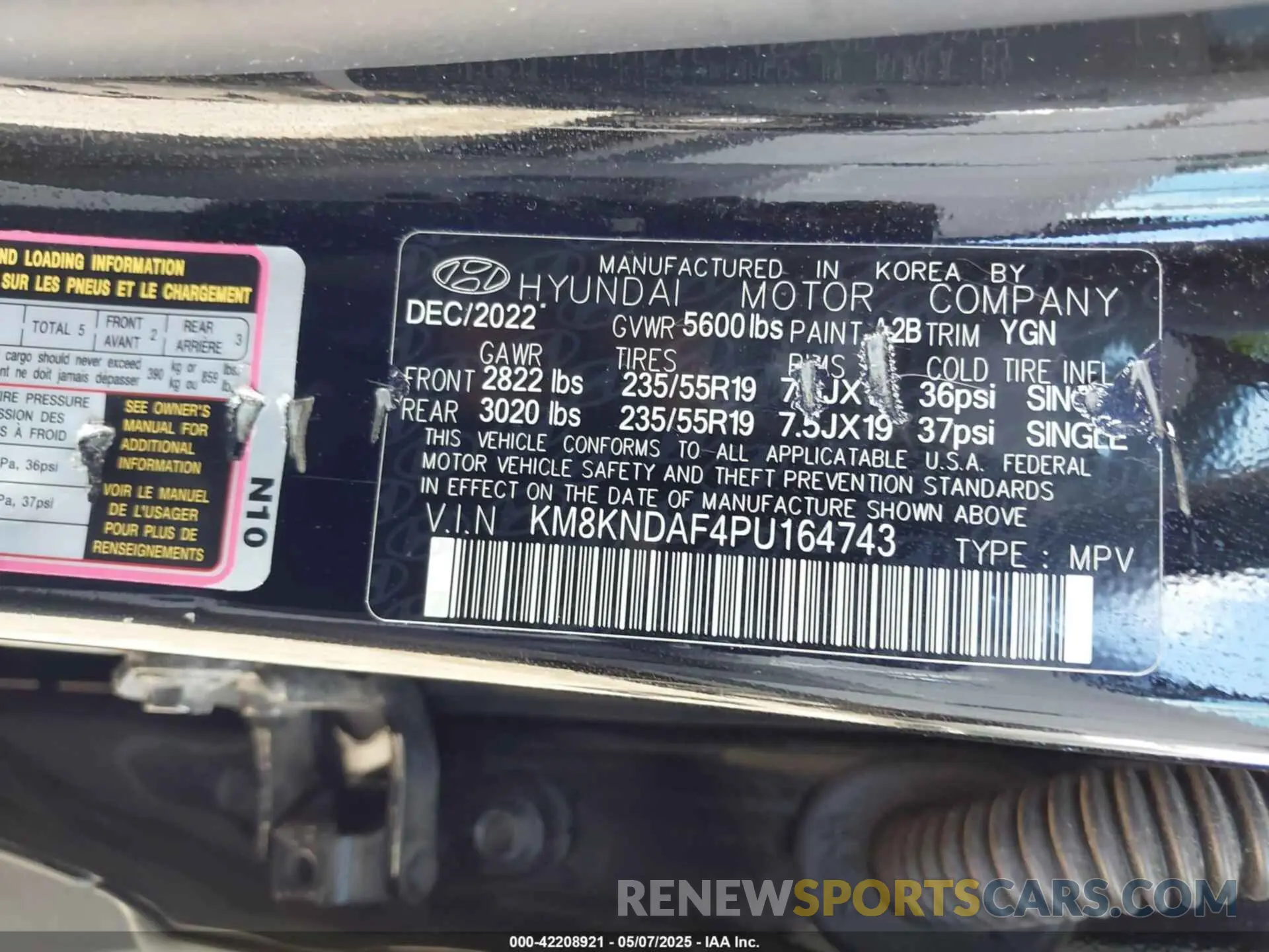 9 Photograph of a damaged car KM8KNDAF4PU164743 HYUNDAI IONIQ 5 2023