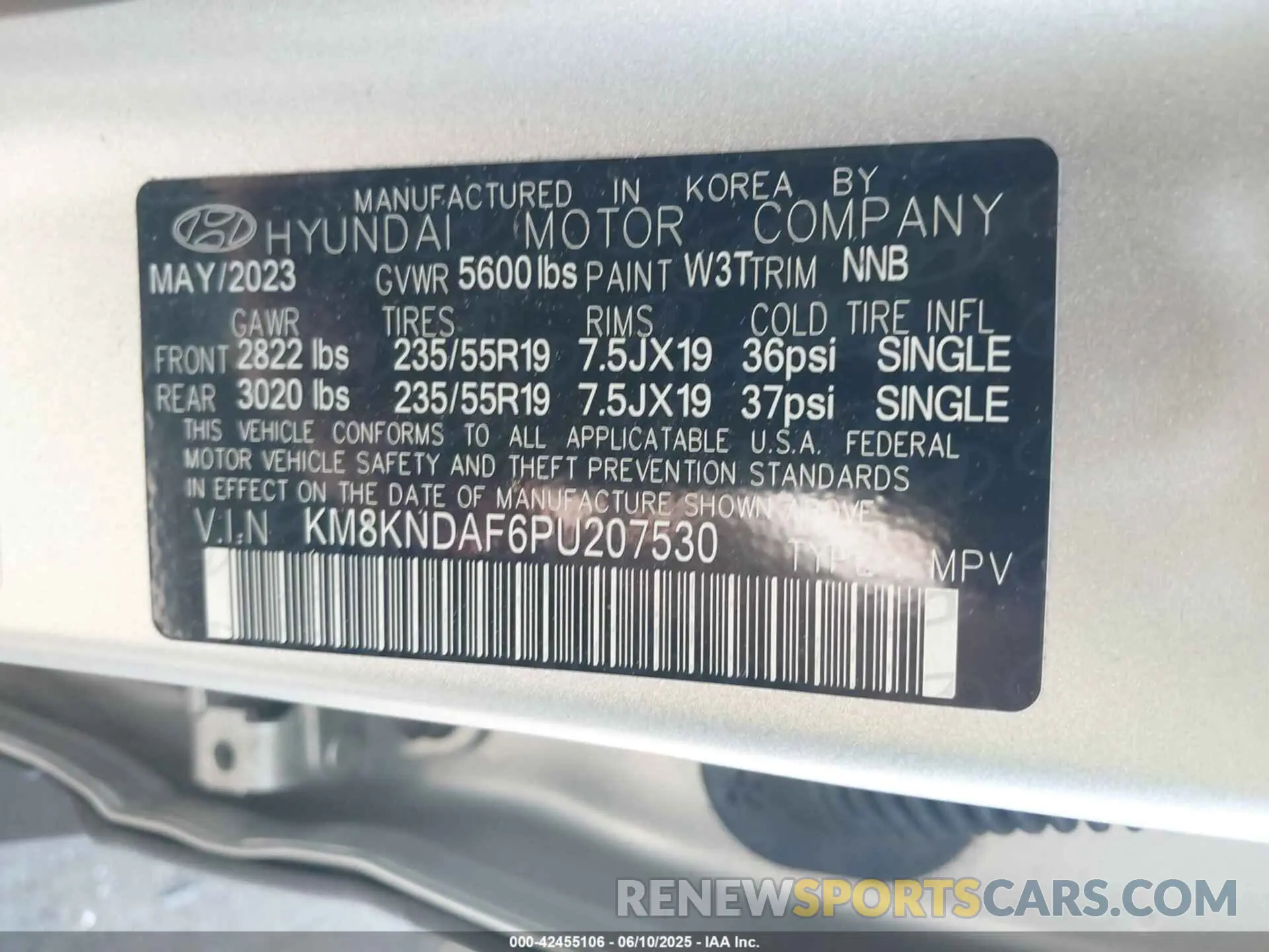 9 Photograph of a damaged car KM8KNDAF6PU207530 HYUNDAI IONIQ 5 2023