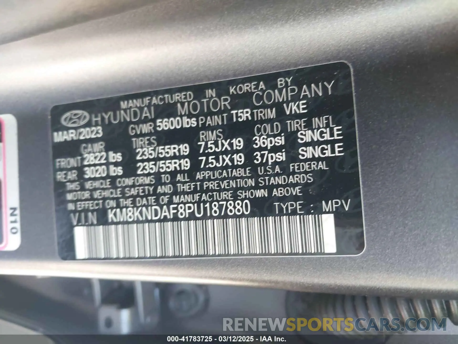 9 Photograph of a damaged car KM8KNDAF8PU187880 HYUNDAI IONIQ 5 2023