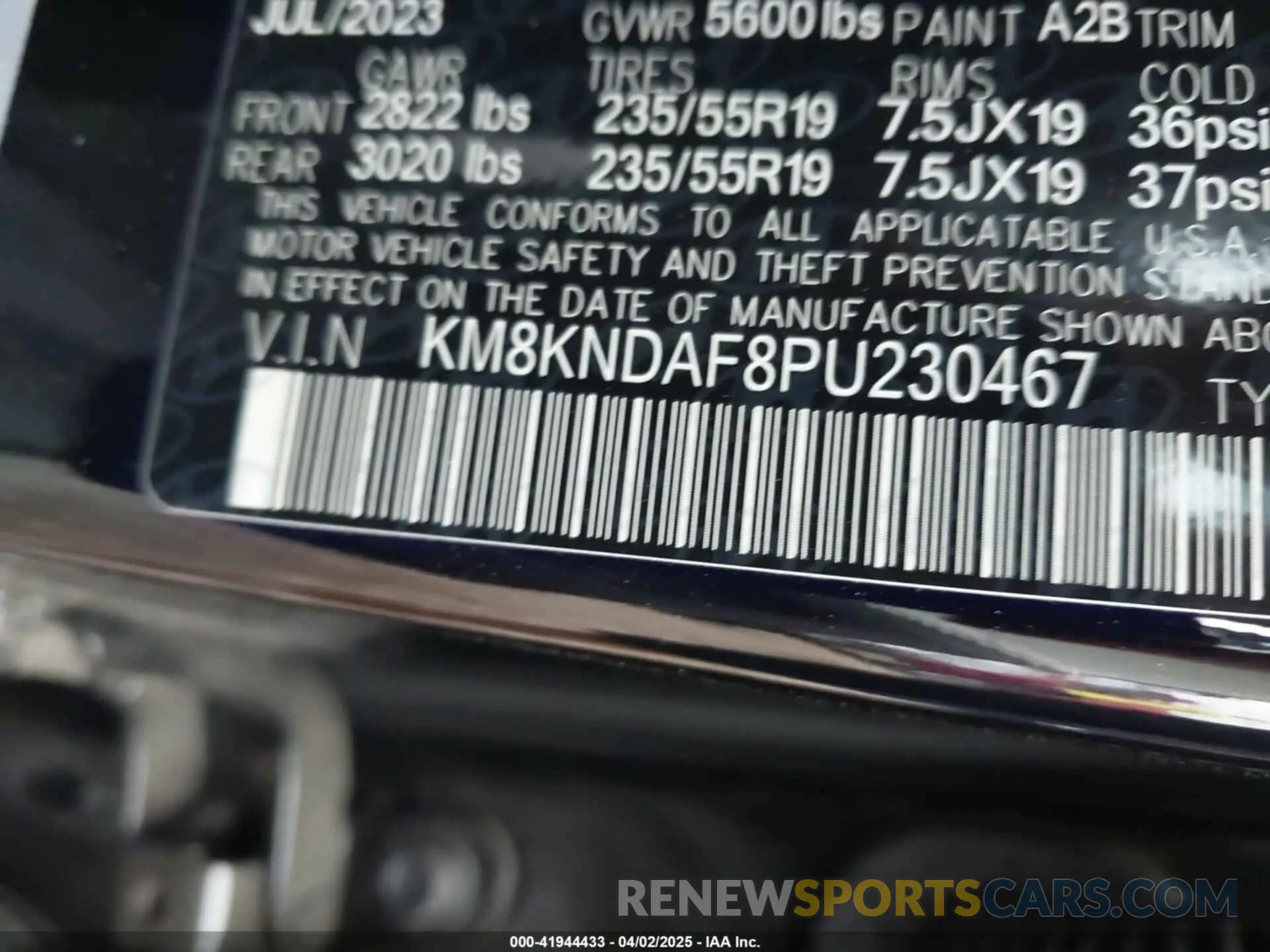 9 Photograph of a damaged car KM8KNDAF8PU230467 HYUNDAI IONIQ 5 2023