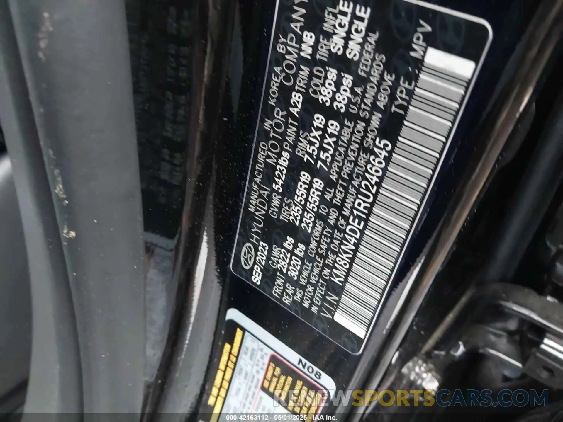 9 Фотография поврежденного автомобиля KM8KN4DE1RU246645 HYUNDAI IONIQ 5 2024