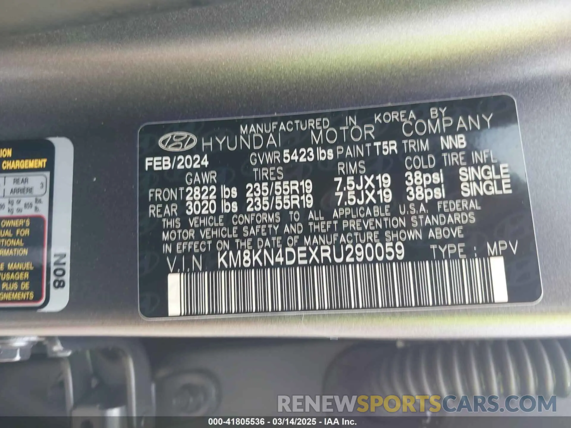 9 Photograph of a damaged car KM8KN4DEXRU290059 HYUNDAI IONIQ 5 2024